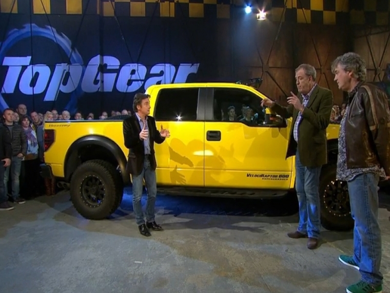 Covered Car Transport -Hennessey Ford F150 Pickup to TOP GEAR